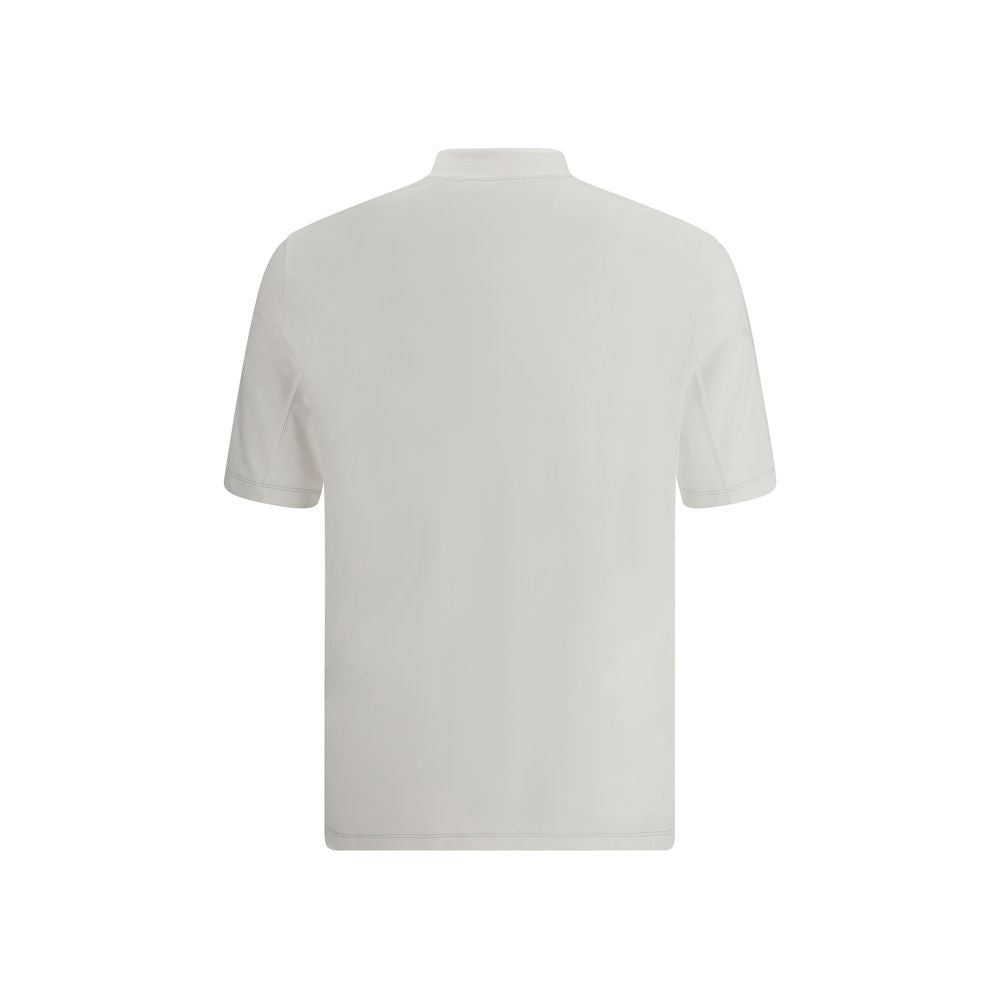 Brunello Cucinelli White Polyamide T-Shirt for Timeless Elegance