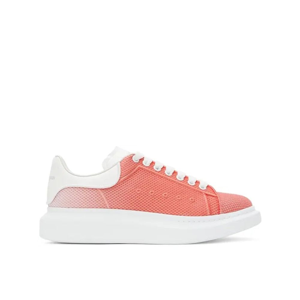 Alexander McQueen Coral & White Degrade Chunky Sneakers