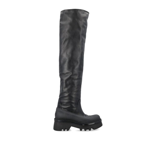 Chloé Black Leather Over The Knee Boots