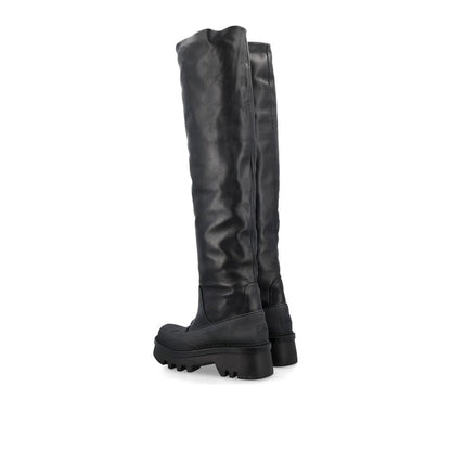 Chloé Black Leather Over The Knee Boots