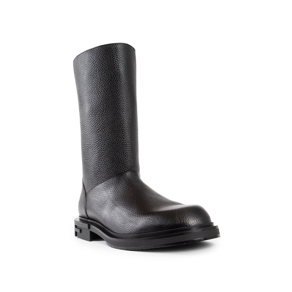 Fendi Black Calfskin Boots for Men
