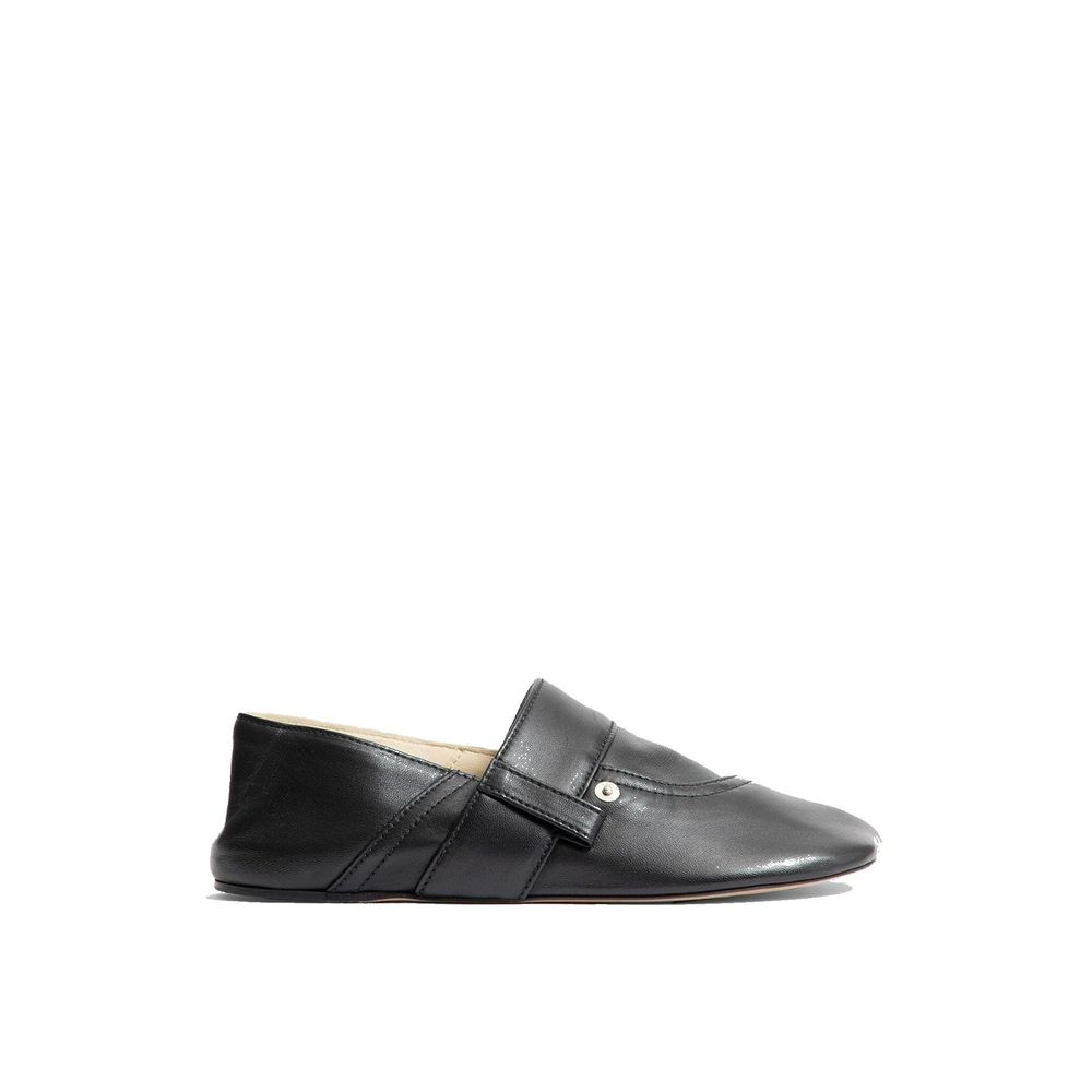 Loewe Black Calfskin Slippers for Women
