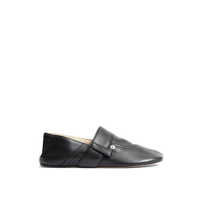 Loewe Black Calfskin Slippers for Women