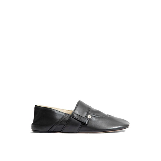 Loewe Black Calfskin Slippers for Women
