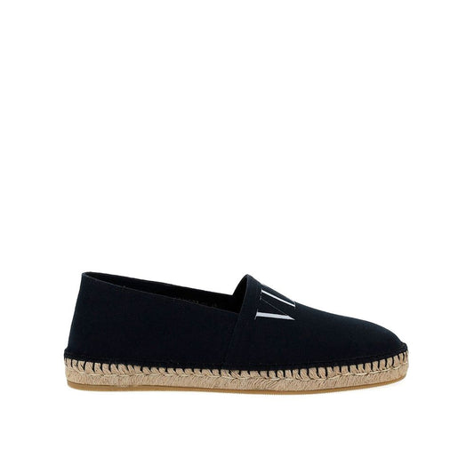 Valentino Garavani Black Canvas Espadrilles for Men