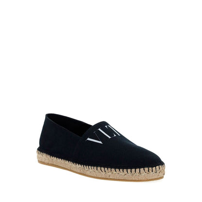 Valentino Garavani Black Canvas Espadrilles for Men