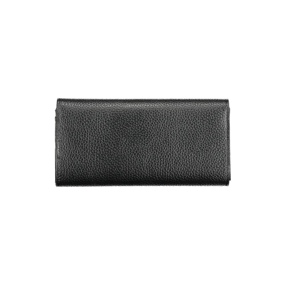 Mario Valentino Black Polyethylene Wallet - Elegance Meets Functionality
