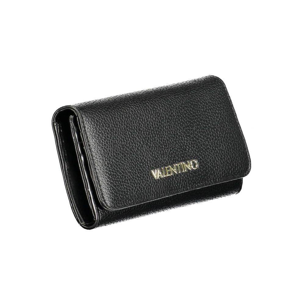 Mario Valentino Black Polyethylene Wallet - Elegance Meets Functionality