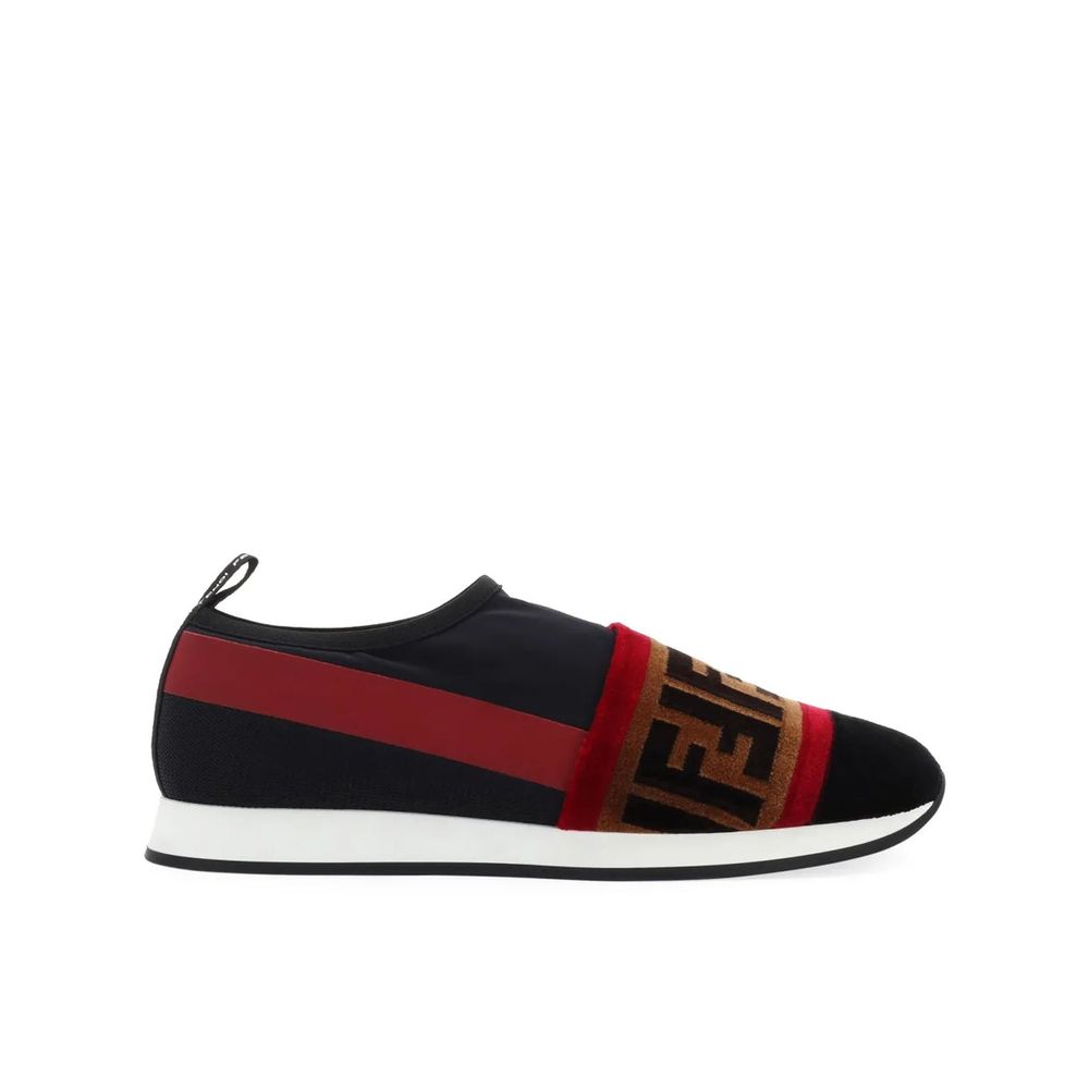 Fendi Black Fabric Sneakers - Elevate Your Style with Playful Sophistication