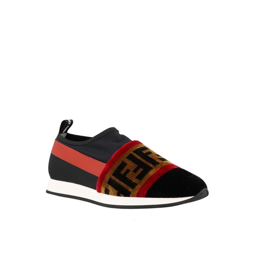 Fendi Black Fabric Sneakers - Elevate Your Style with Playful Sophistication