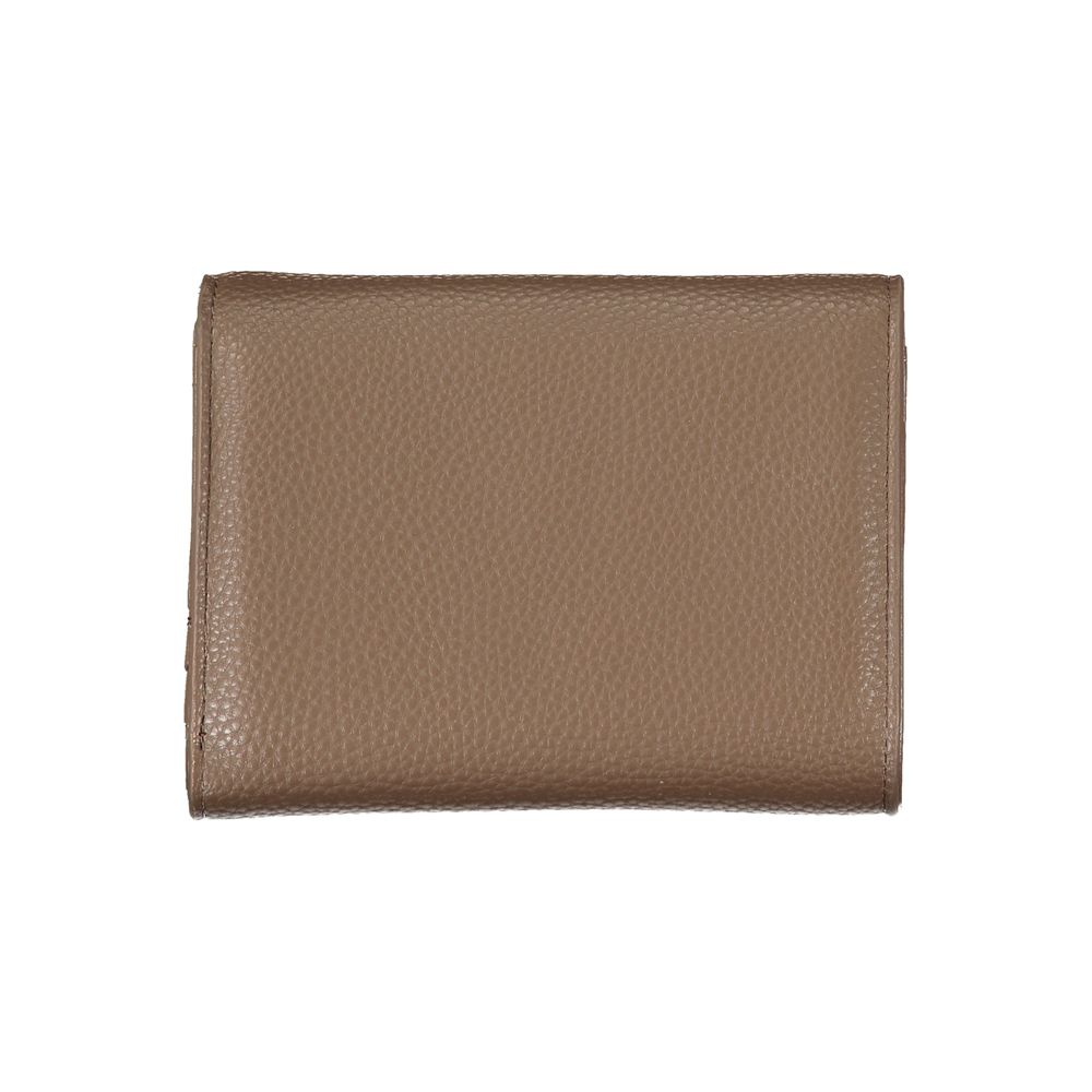 Mario Valentino Brown Polyethylene Wallet - Elegant and Practical Accessory