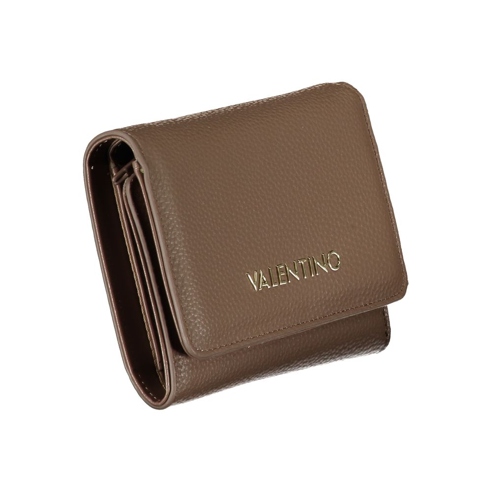 Mario Valentino Brown Polyethylene Wallet - Elegant and Practical Accessory