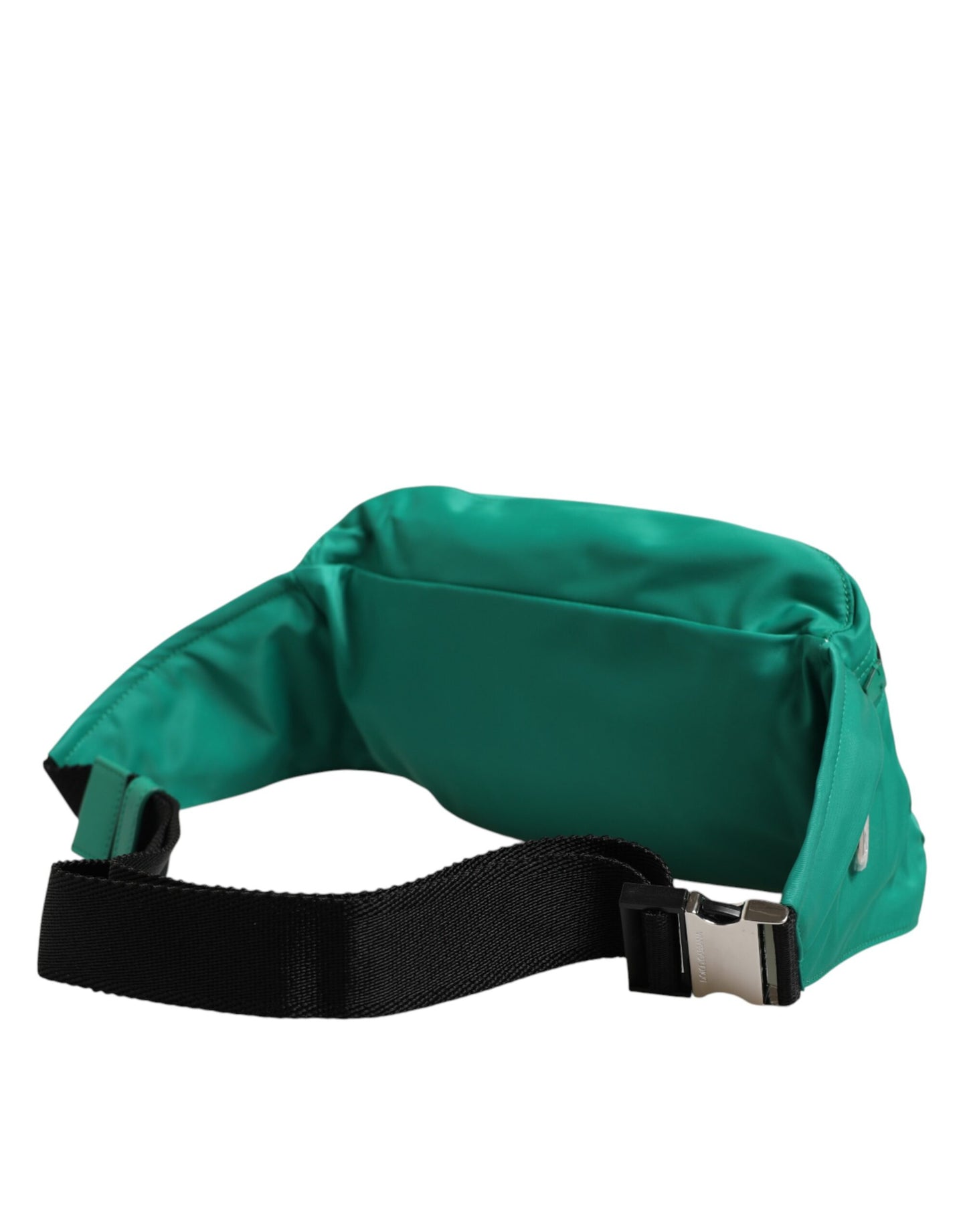 Dolce & Gabbana Green Logo Plaque Nylon Waist Fanny Pack