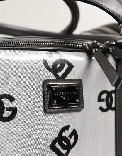Dolce & Gabbana White DG Logo Pet Carrier Logo Plaque Top Handle Bag