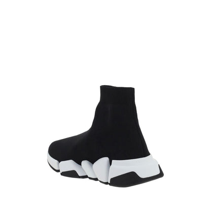 Balenciaga Black & White Speed Athletic Sneakers