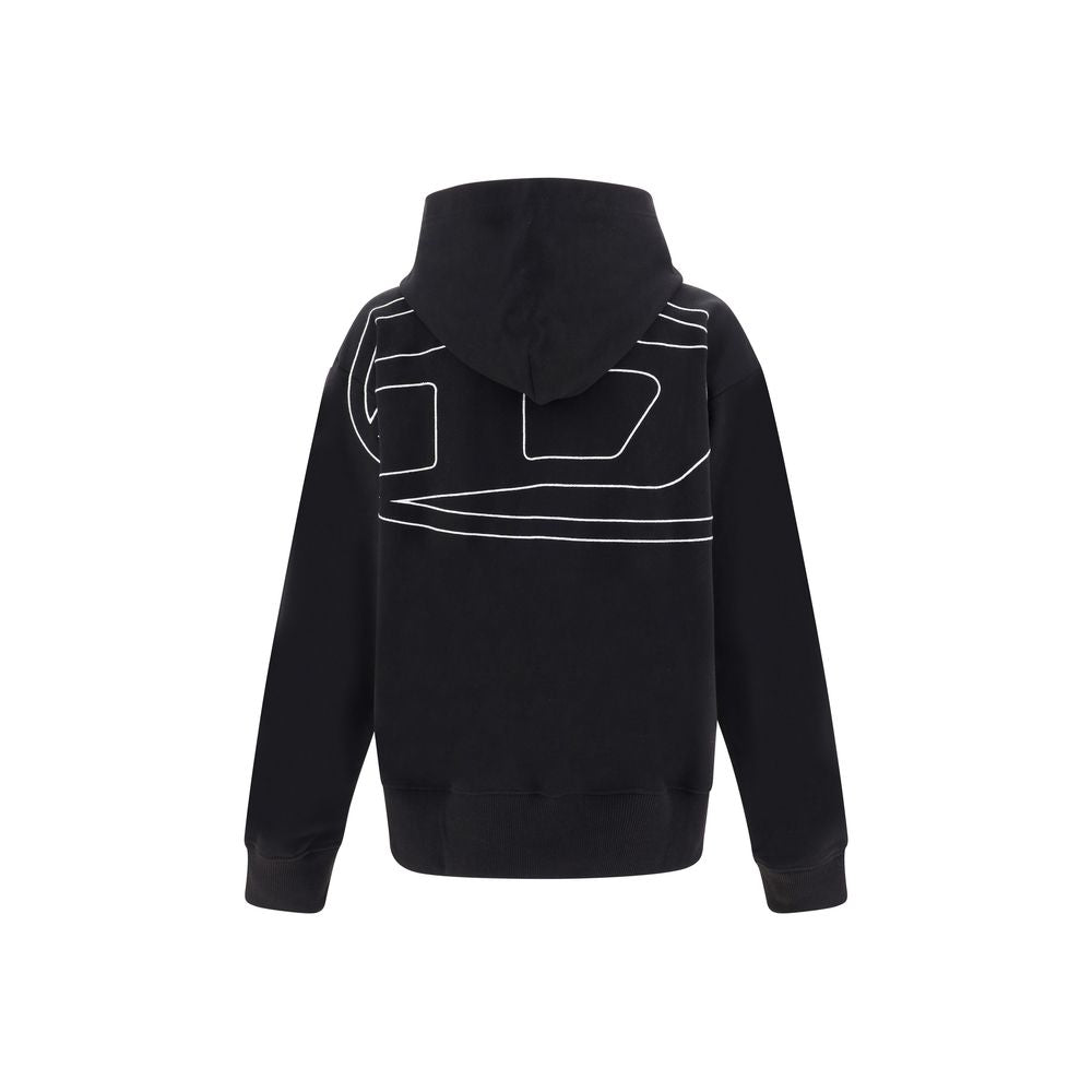 Diesel Black Elastane Sweatshirt - Macs Hoodie