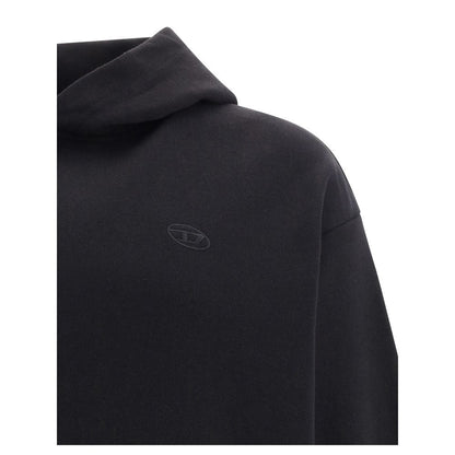 Diesel Black Elastane Sweatshirt - Macs Hoodie