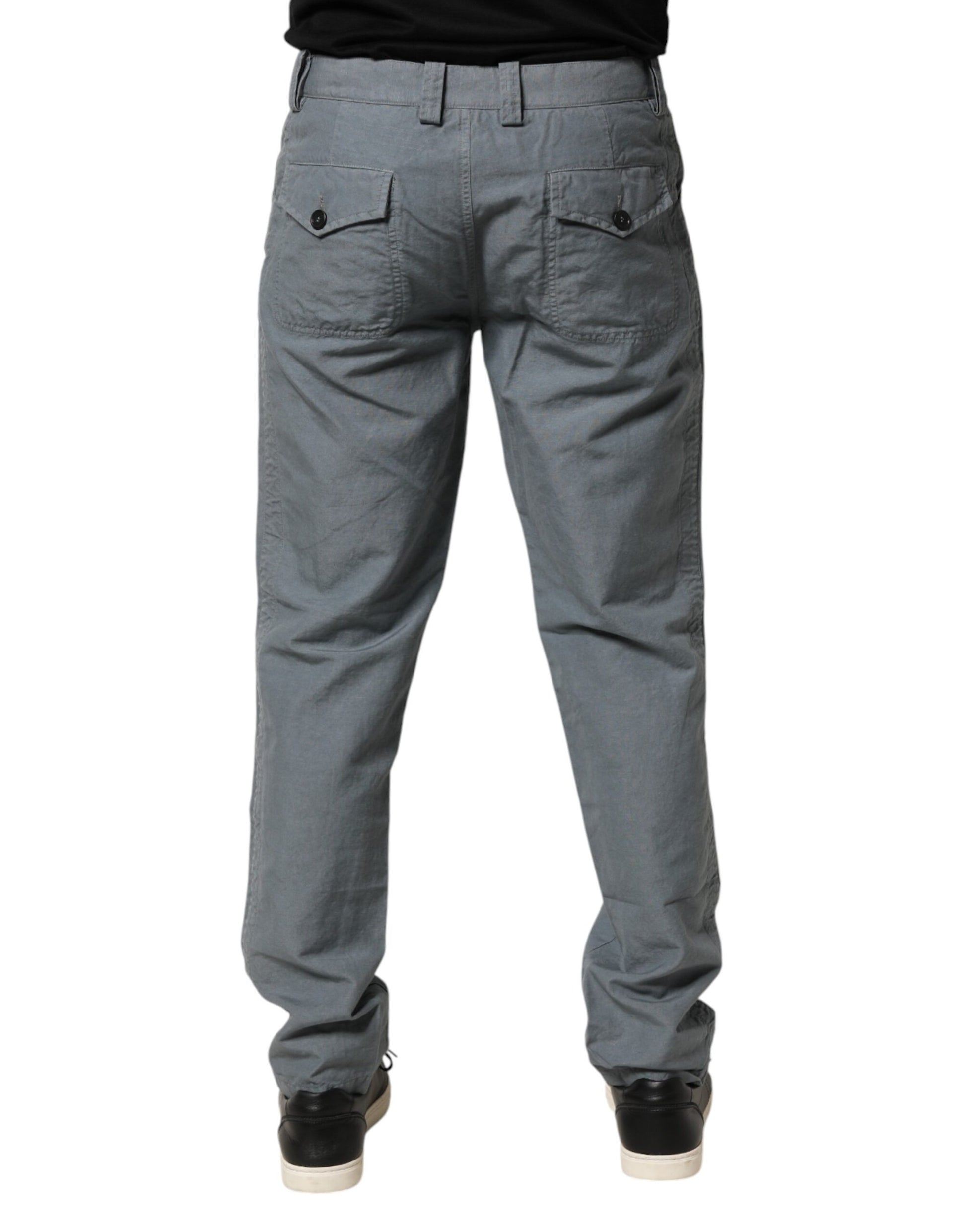 Master Coat Gray Cotton Regular Fit Men Denim Trouser Jeans