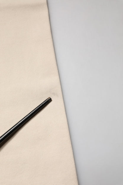 PT01 Beige Men Chino Mid Waist Straight Dress Trouser Pants