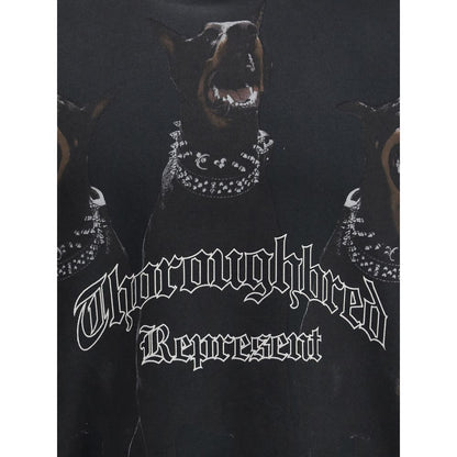 Represent Black Cotton Sweatshirt - The Thoroughbred Hoodie