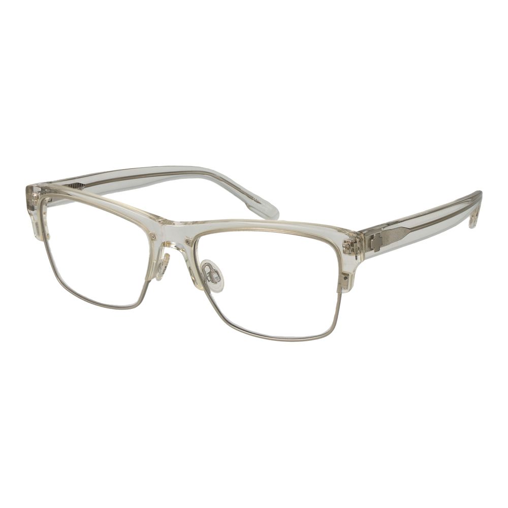 Spy Transparent Plastic Glasses – Rectangle Full-Rim Frame