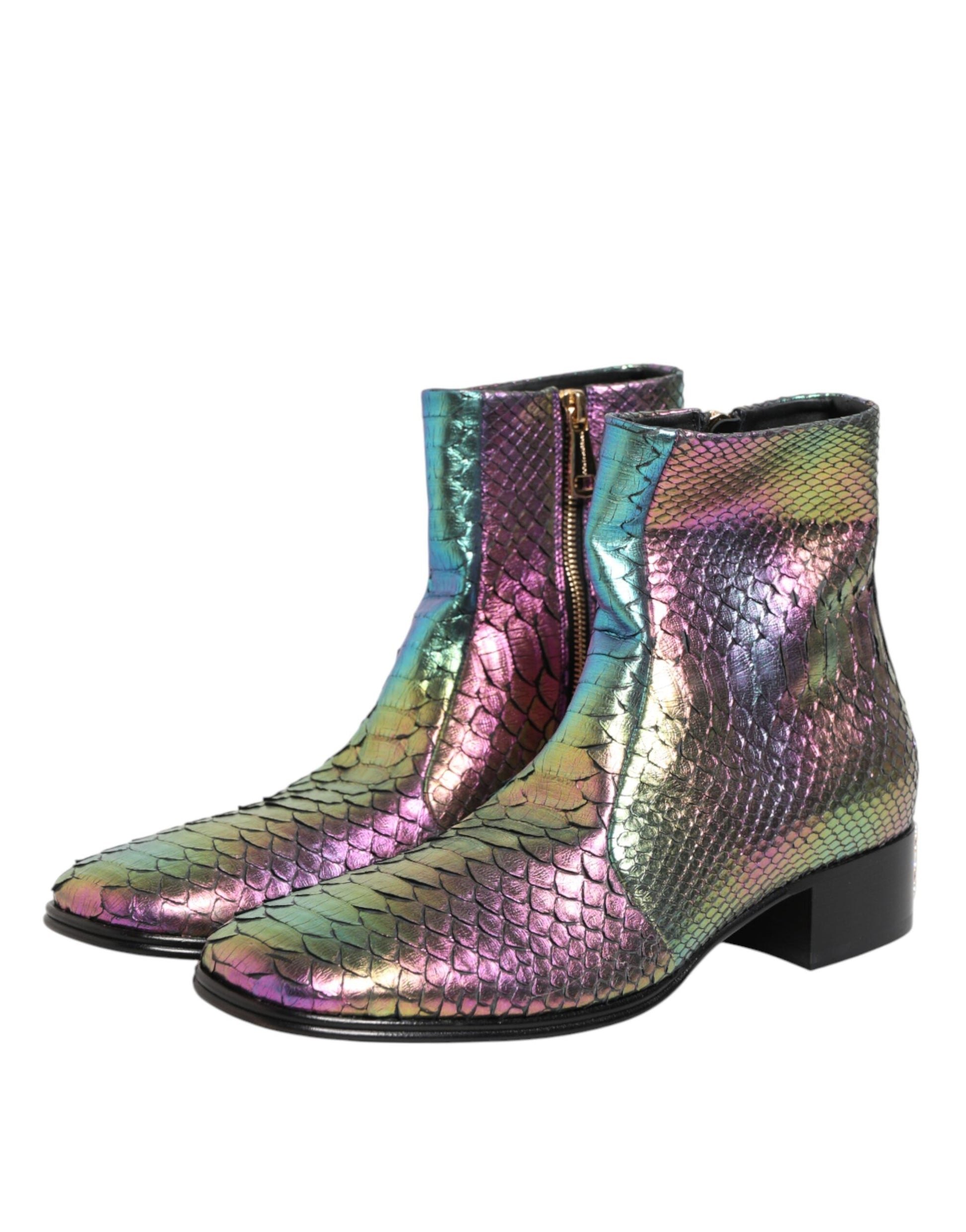 Dolce & Gabbana Multicolor Chelsea Short Ankle Boots