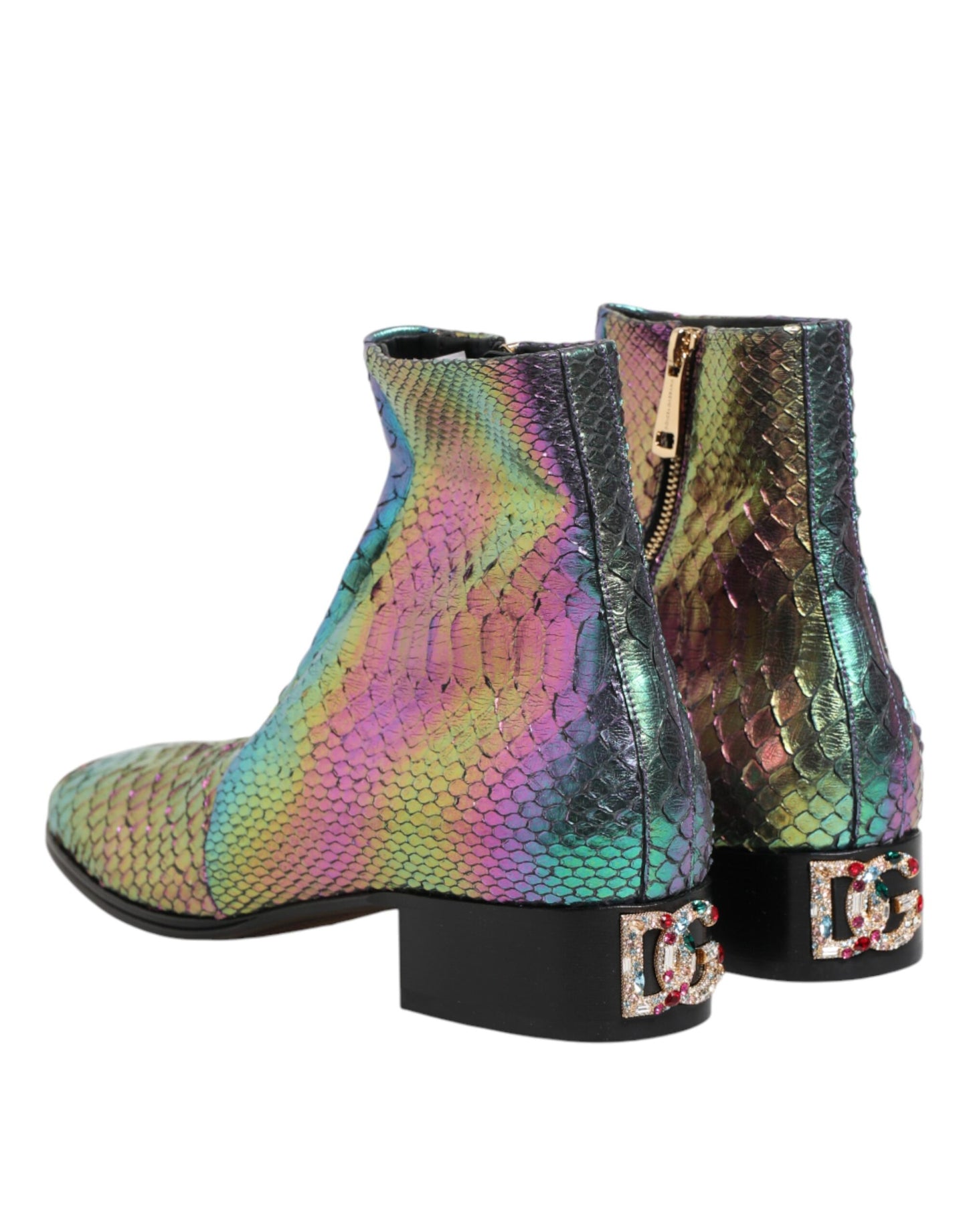 Dolce & Gabbana Multicolor Chelsea Short Ankle Boots