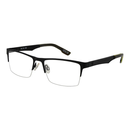 Spy Men's Optical Glasses – Black Half-Rim Frame, 54mm