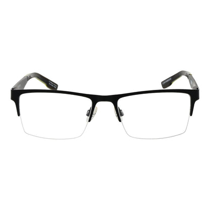 Spy Men's Optical Glasses – Black Half-Rim Frame, 54mm