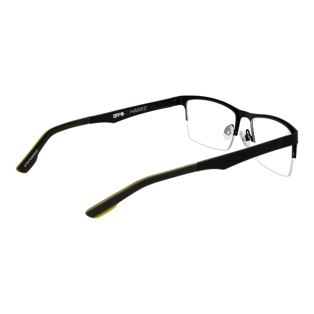 Spy Men's Optical Glasses – Black Half-Rim Frame, 54mm
