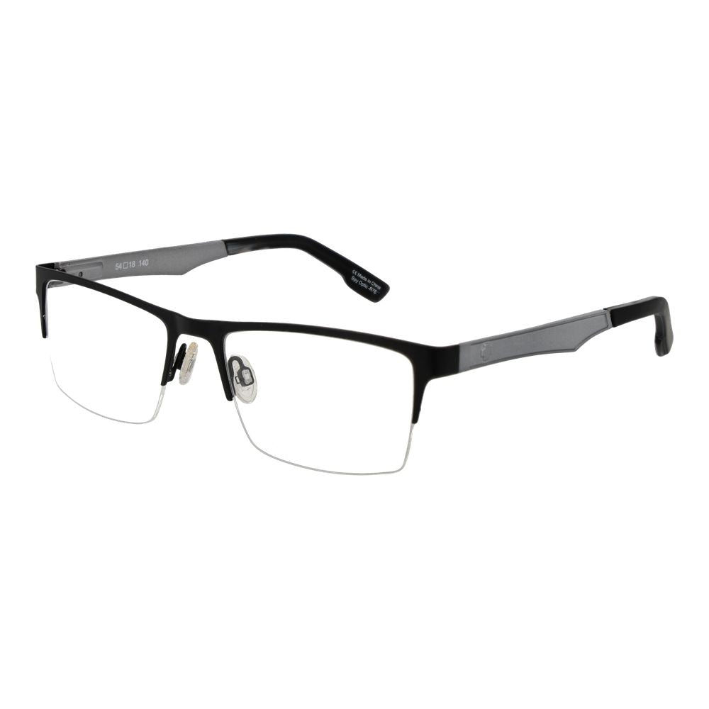 Spy Black Optical Glasses – Rectangle Half-Rim Frame
