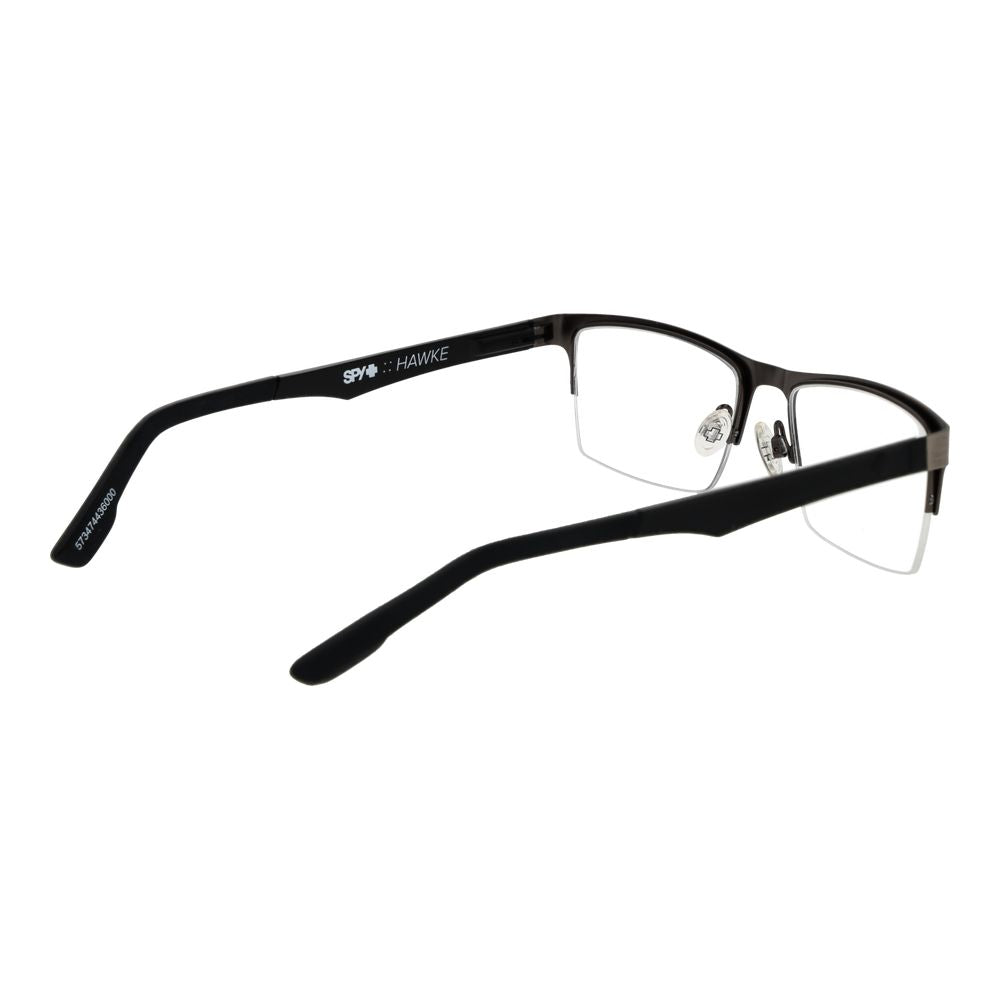 Spy Men's Optical Glasses – Gunmetal Half-Rim Frame, 54mm