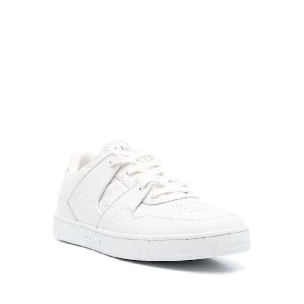 Celine White Calfskin Low Top Sneakers for Men