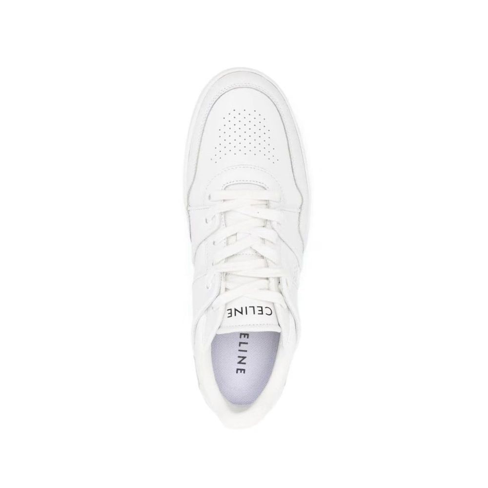 Celine White Calfskin Low Top Sneakers for Men
