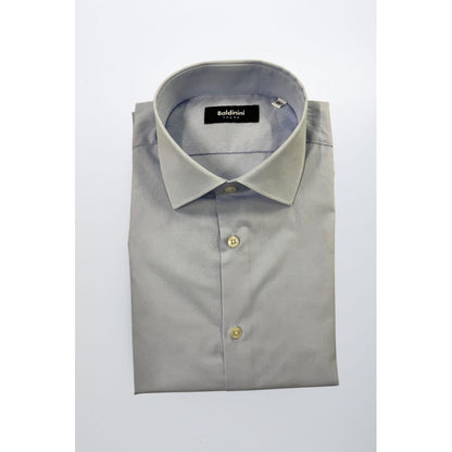 Baldinini Trend Light Blue Cotton Men's Shirt