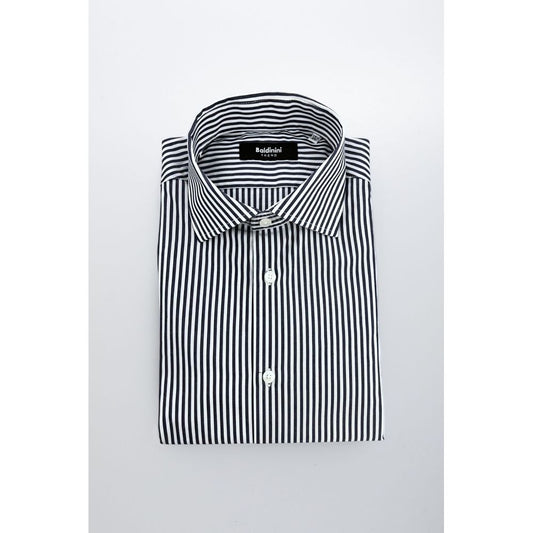 Baldinini Trend Blue Cotton Men Shirt