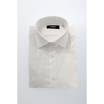 Baldinini Trend White Cotton Men's Shirt