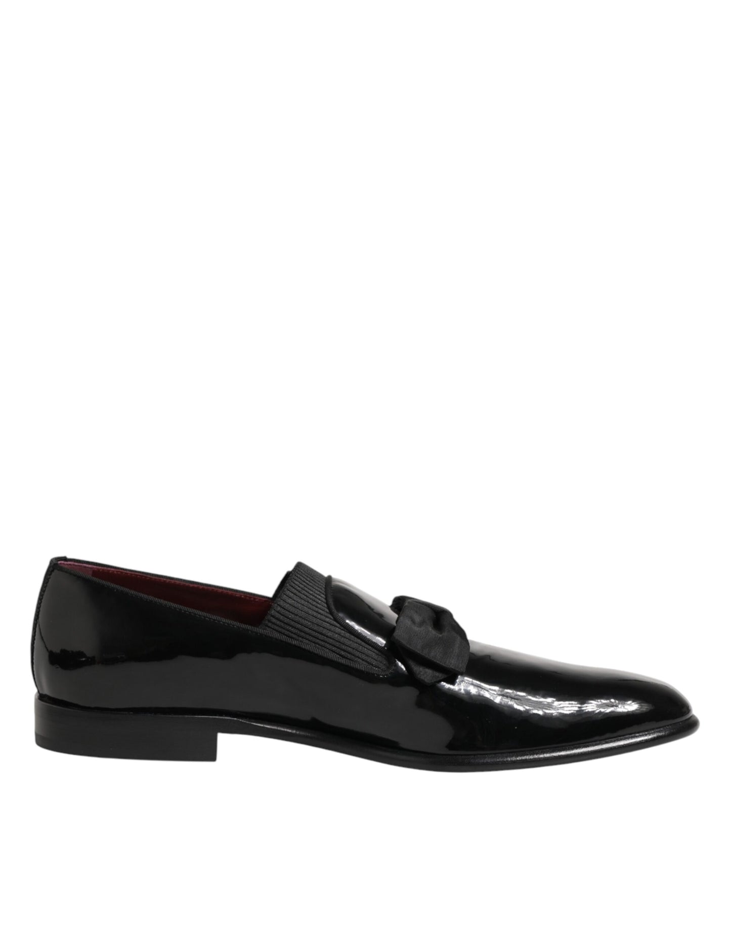 Dolce & Gabbana Black Leather Slip-On Dress Men's Loafers