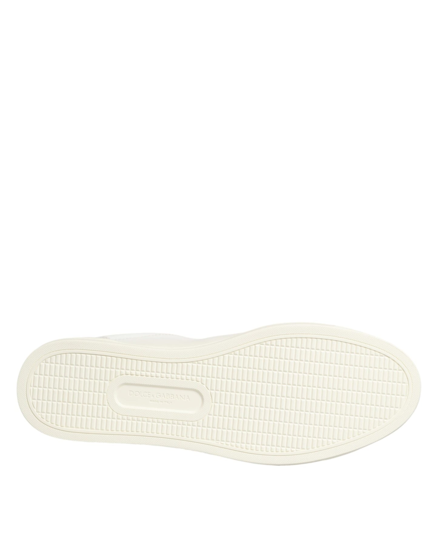 Dolce & Gabbana White Heart Embellished Sneakers