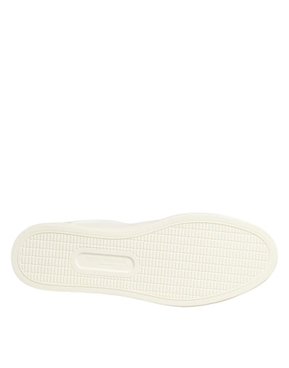 Dolce & Gabbana White Heart Embellished Sneakers