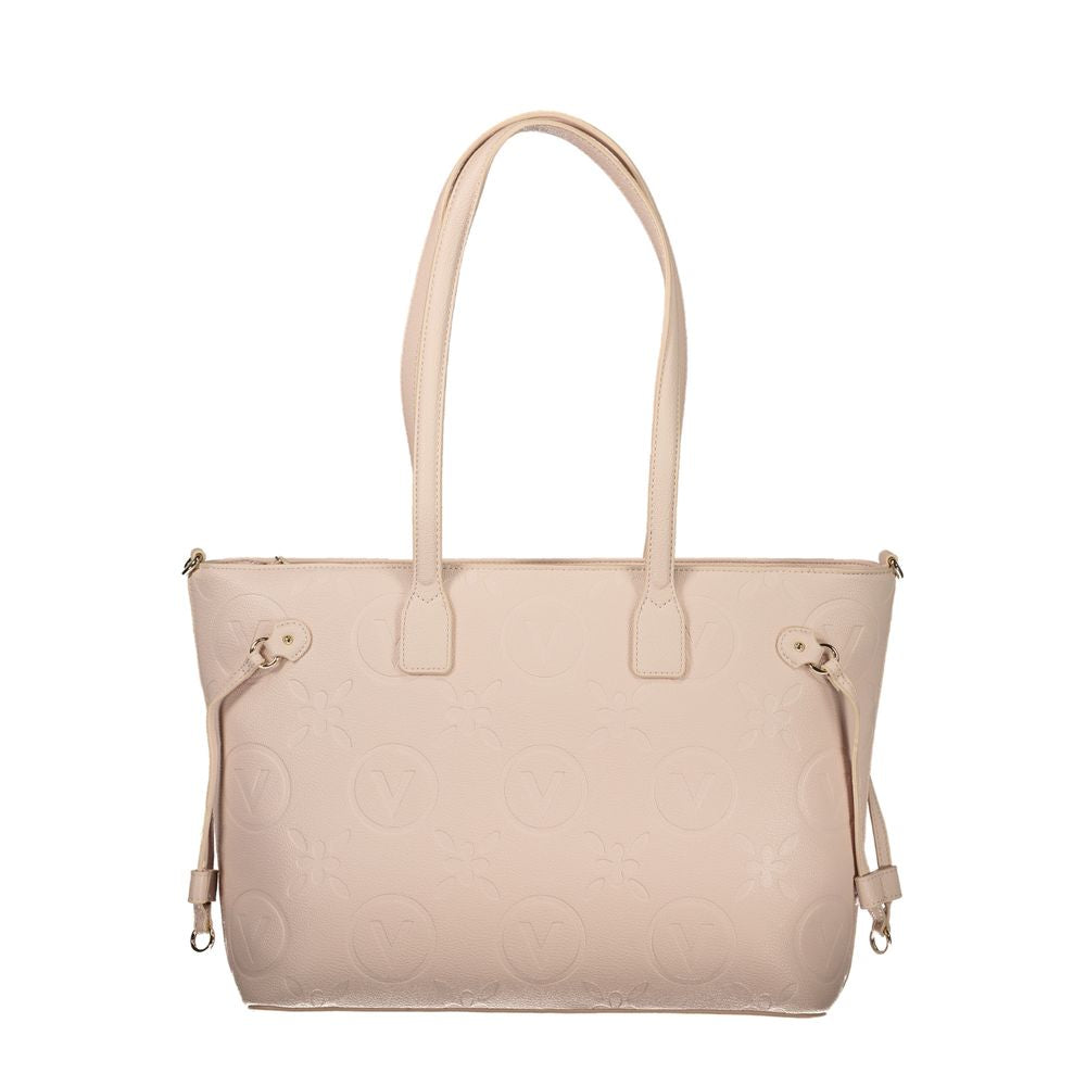 Mario Valentino Pink Eco-Friendly Handbag with Adjustable Straps