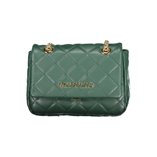 Mario Valentino Green Recycled Handbag with Chain Shoulder Strap