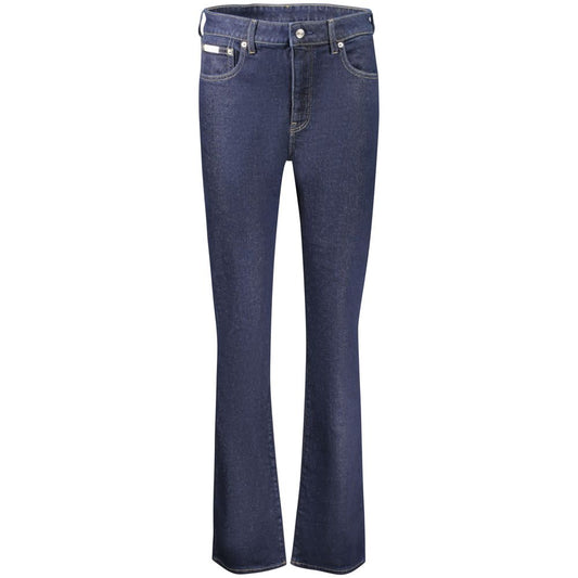 Calvin Klein Blue Cotton Jeans - Versatile Denim Style
