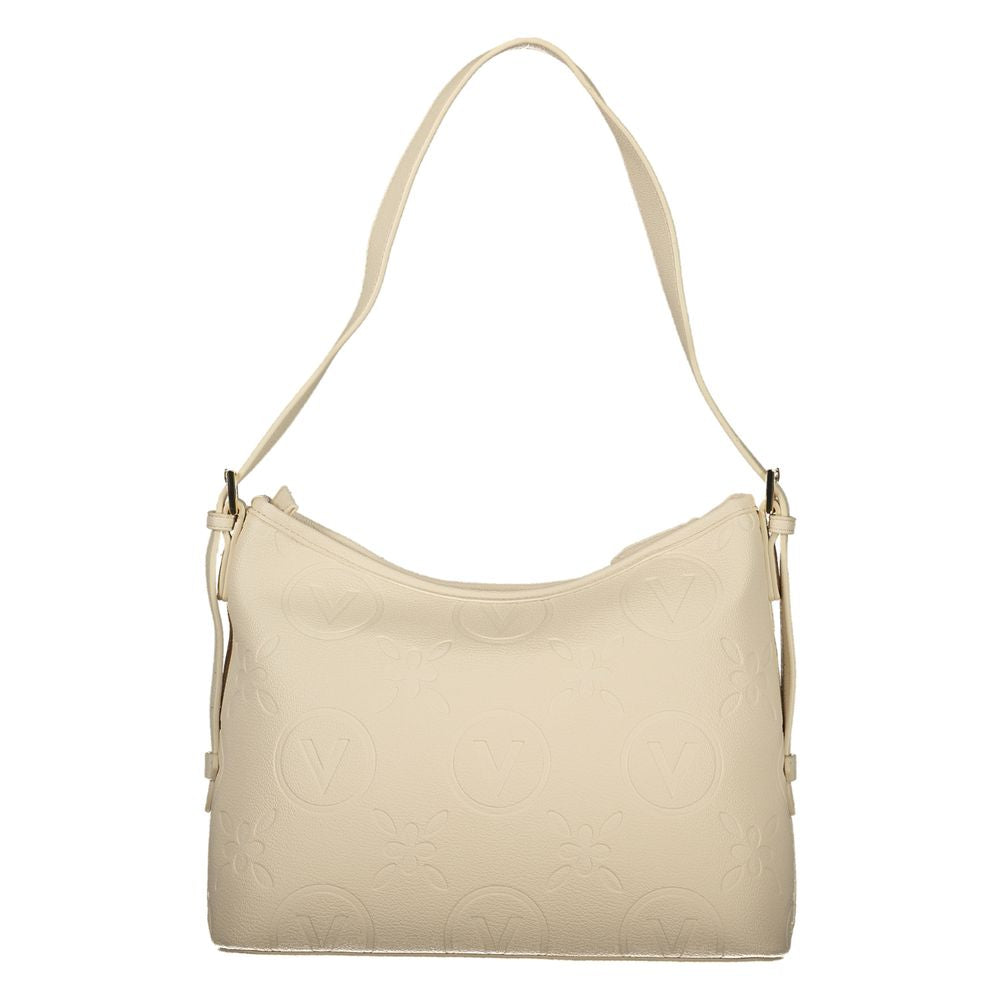 Mario Valentino Beige Handbag with Adjustable Shoulder Strap