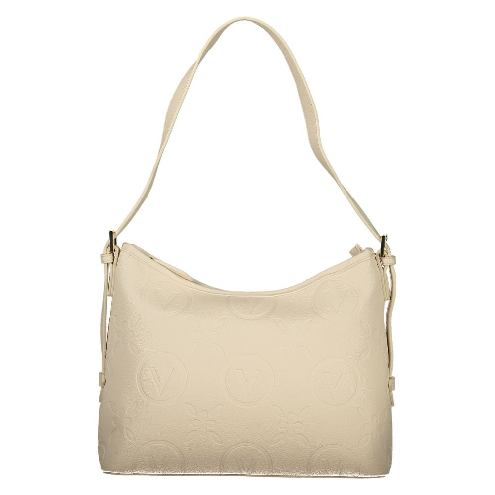 Mario Valentino Beige Handbag with Adjustable Shoulder Strap