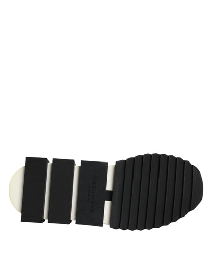 Dolce & Gabbana Black Strass Slip-On Men's Sorrento Sneakers