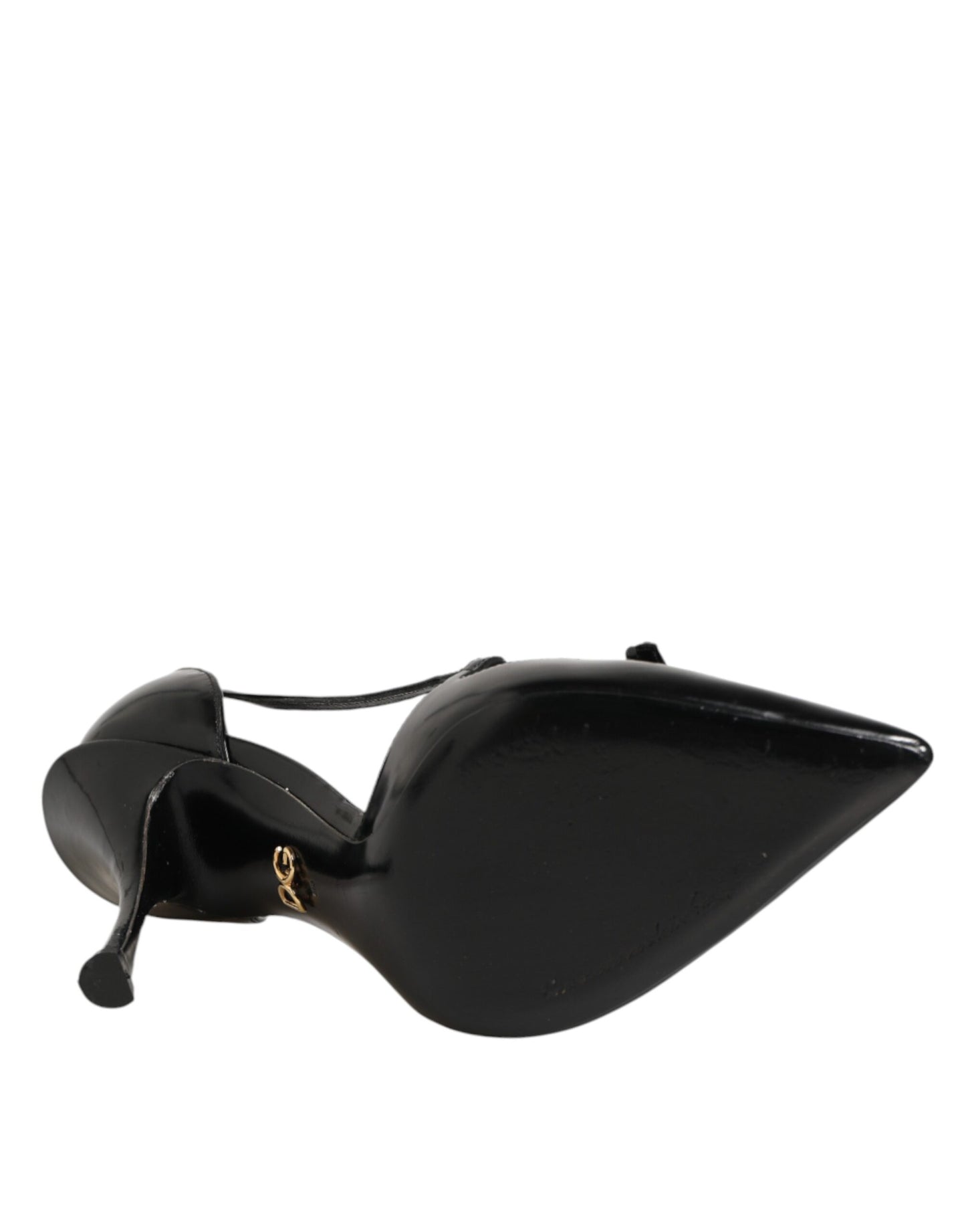 Dolce & Gabbana Black Patent Leather High Heels Pumps Shoes