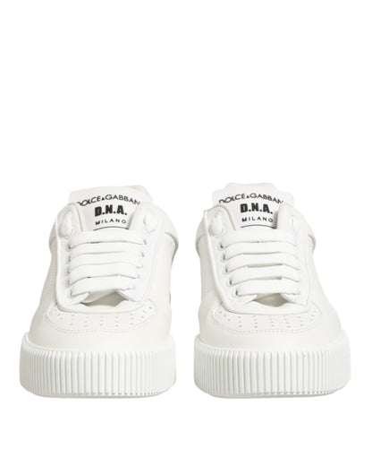 Dolce & Gabbana White Leather MIAMI Low Top Sneakers