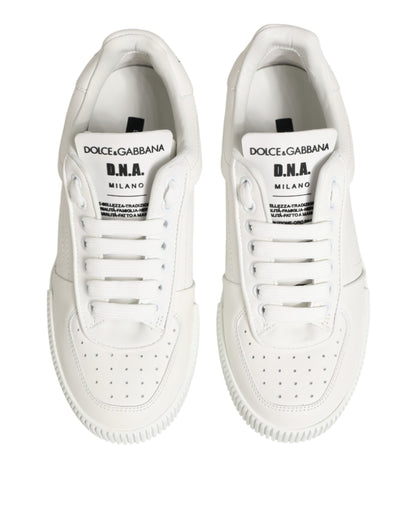 Dolce & Gabbana White Leather MIAMI Low Top Sneakers