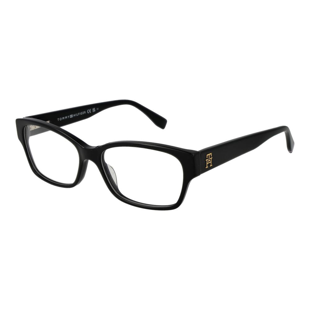 Tommy Hilfiger Women's Optical Glasses – Black Rectangle Frame